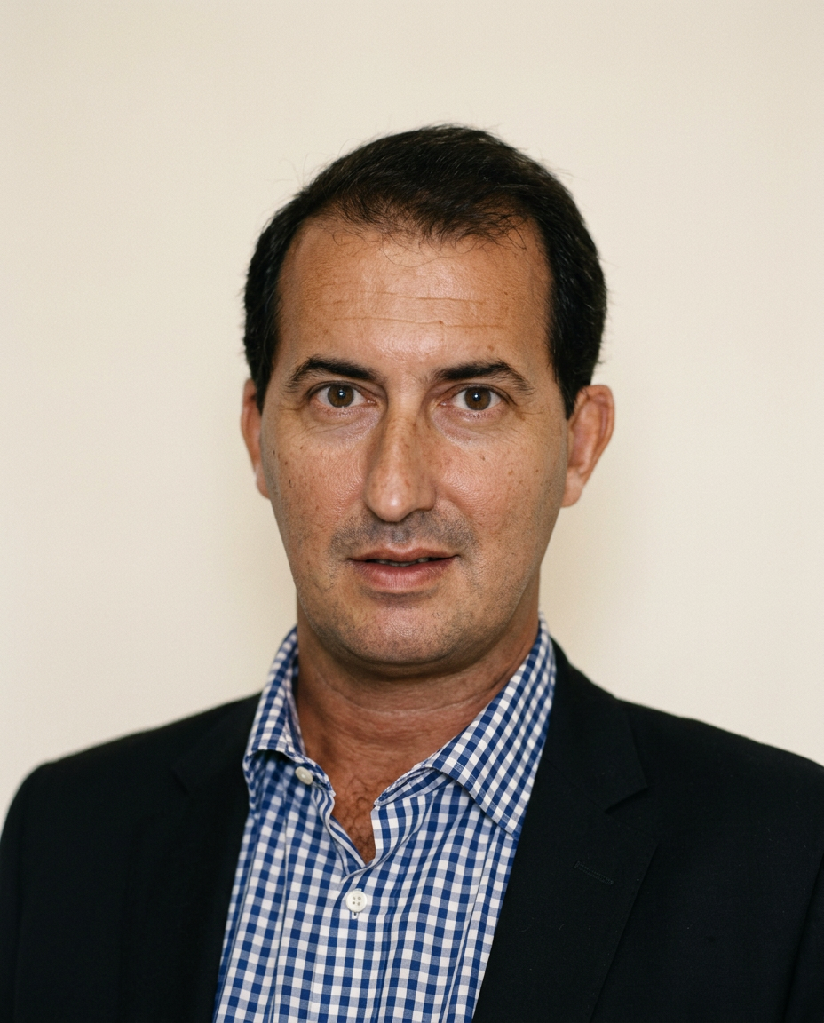 Retrato de Yuri Machado, psicólogo, em luz de janela